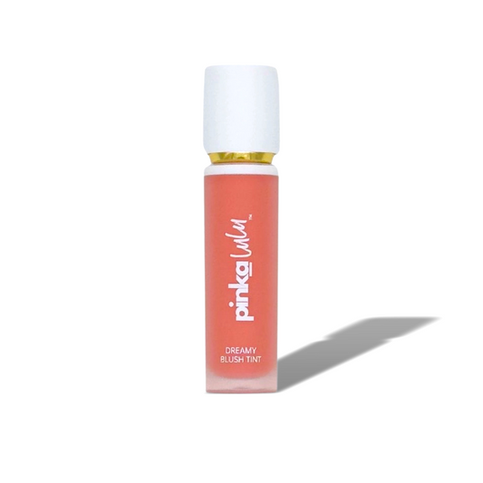 Pinkalulu Dreamy blush tint on a white background with shadow