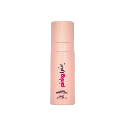 Pinkalulu pocket beauty lock glow bottle on a white background